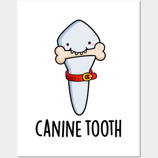 Canine Tooth Funny Dental Pun Posters and Art